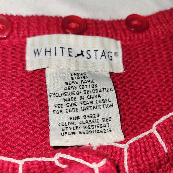 Upscale Red Snowflake Design Christmas Sweater -Size Large - Picture 3 of 7